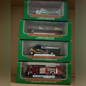 Hess Miniatures Collectibles 4 different years
